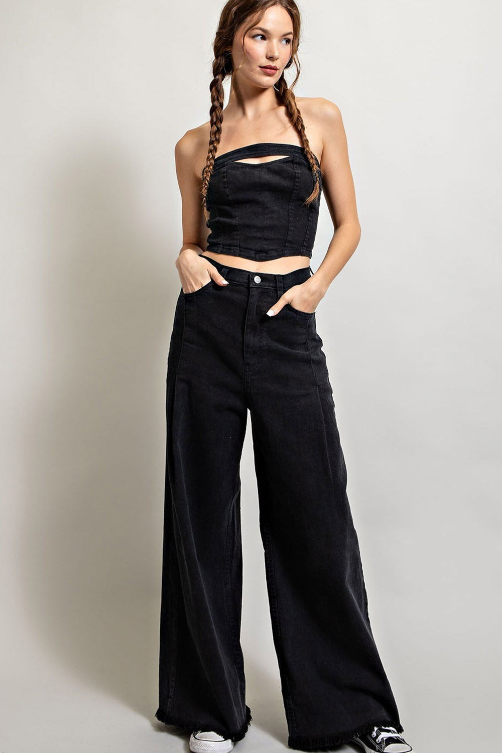 STRAIGHT WIDE LEG PANTS