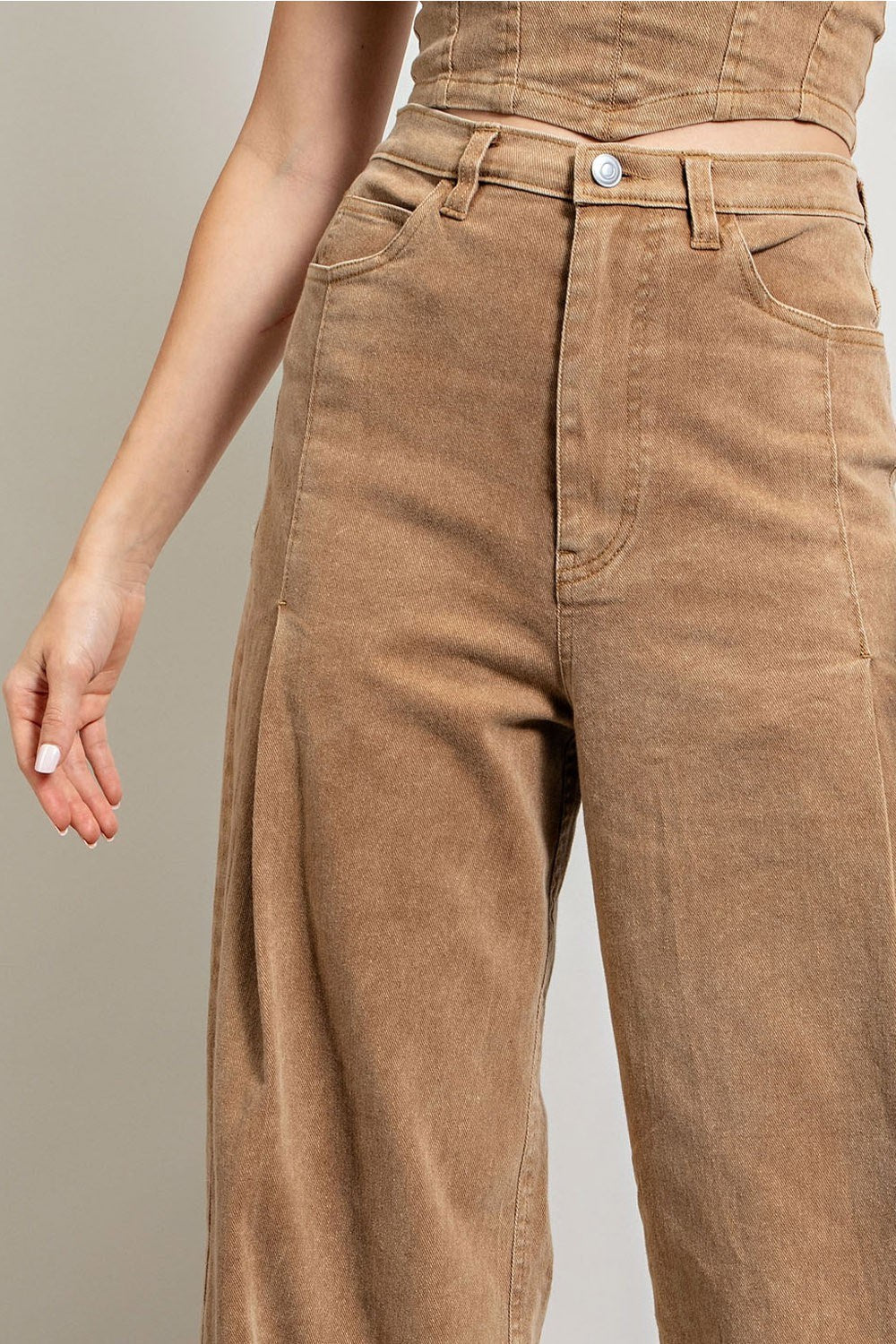STRAIGHT WIDE LEG PANTS