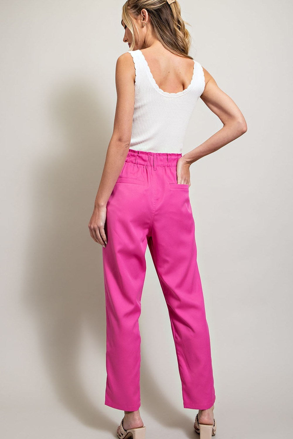 BANDED STRAIGHT PANTS