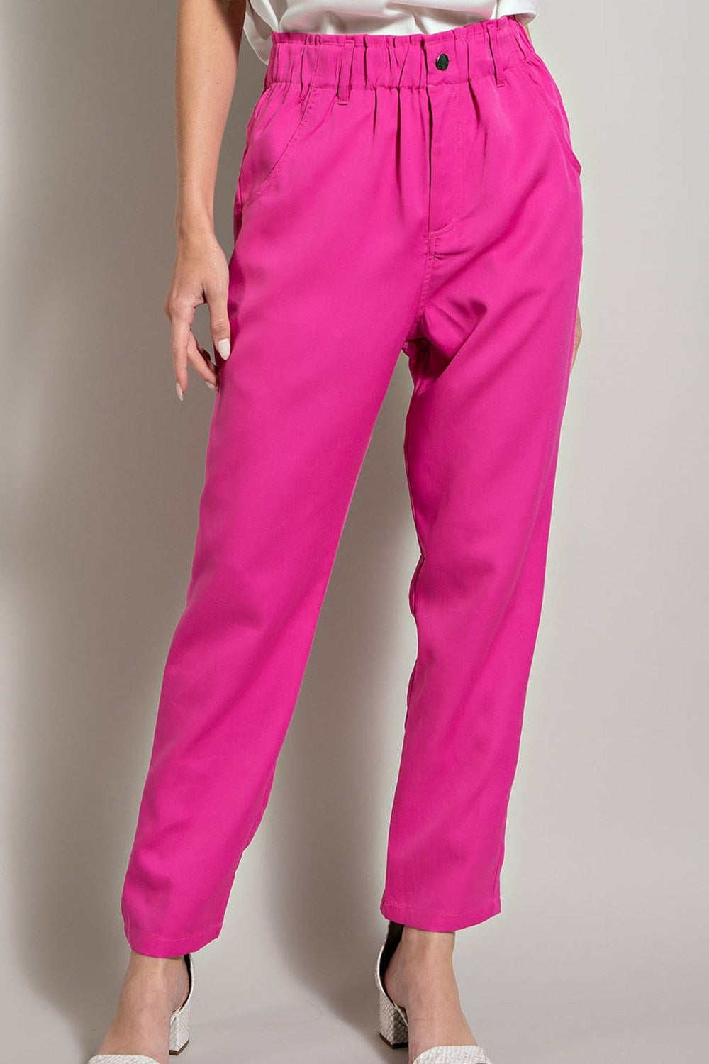 BANDED STRAIGHT PANTS