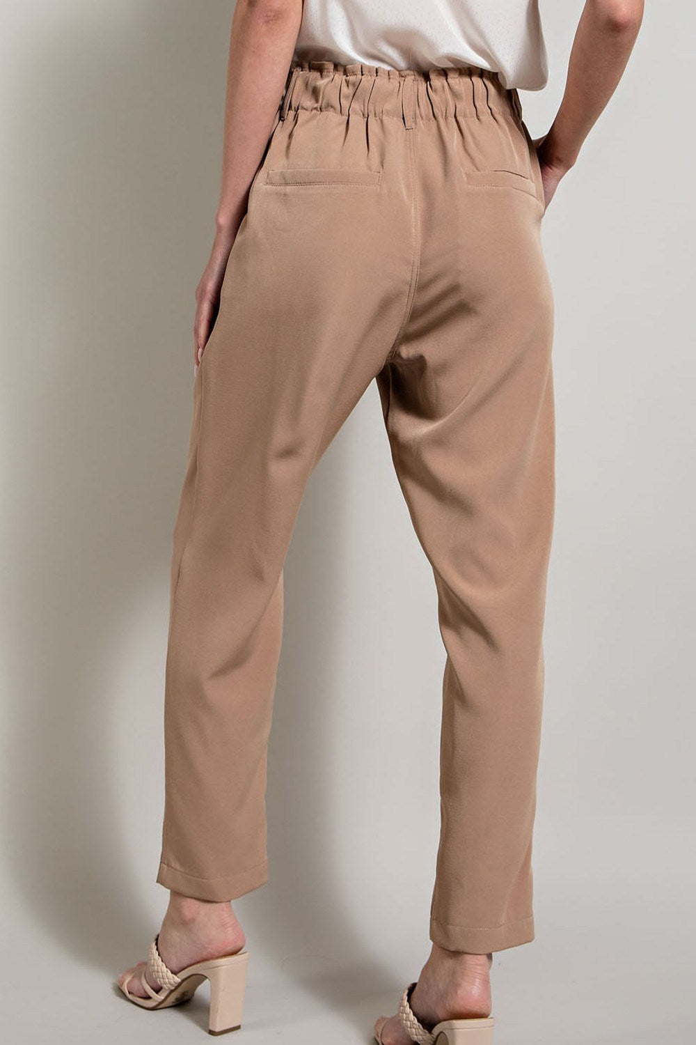 BANDED STRAIGHT PANTS