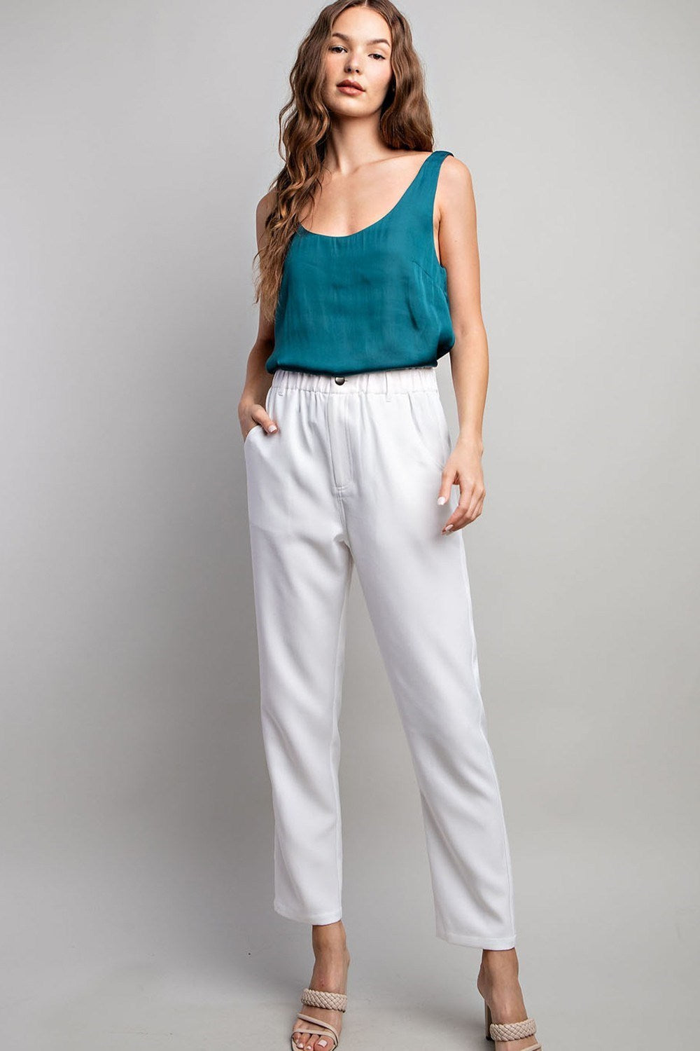 BANDED STRAIGHT PANTS