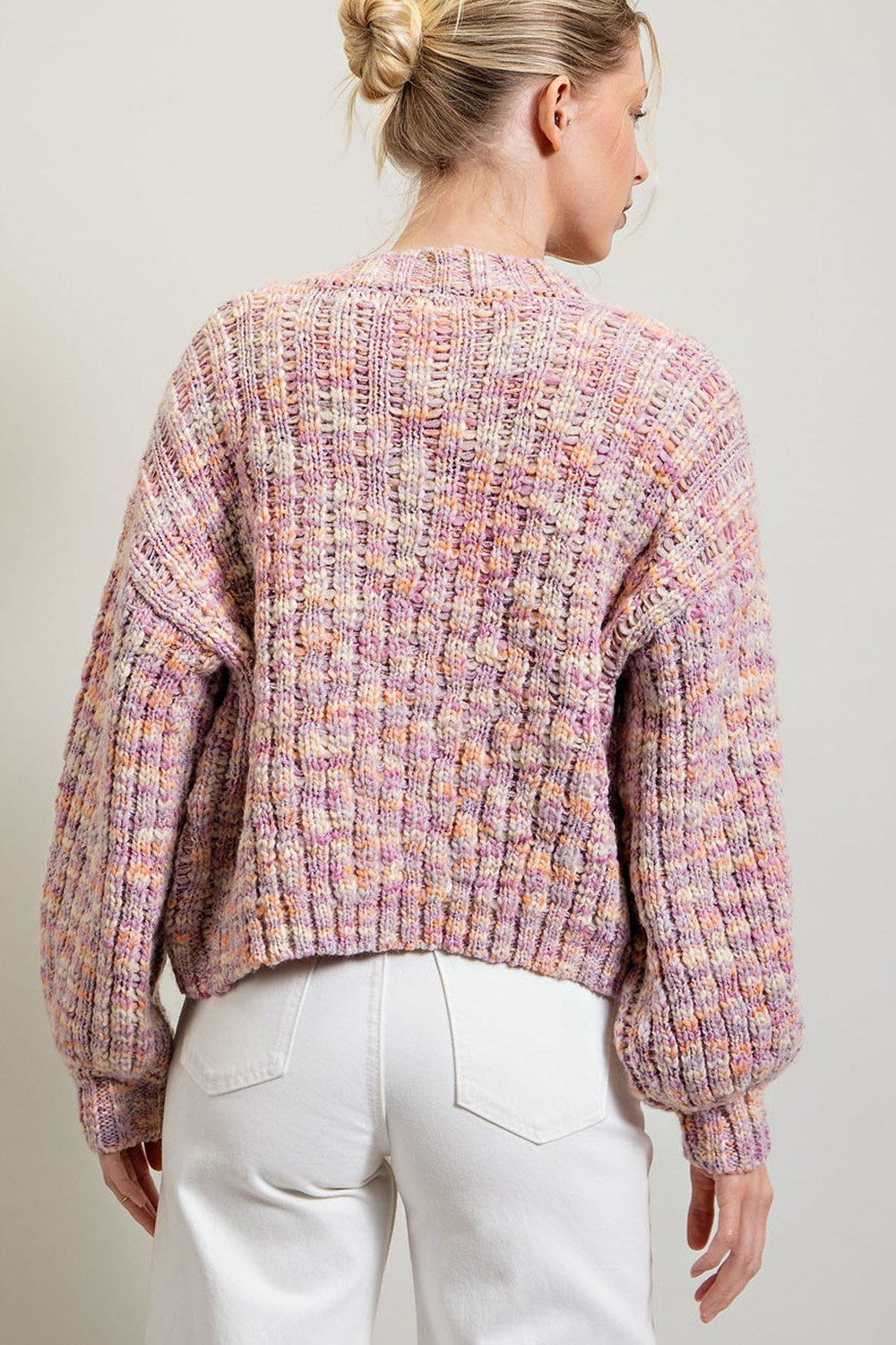 MULTI COLOR OPEN CARDIGAN