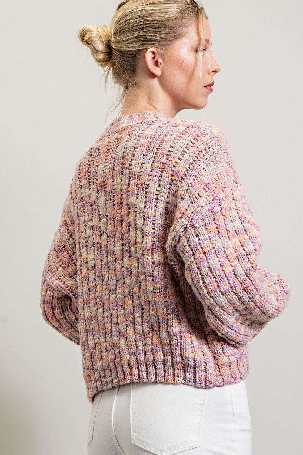 MULTI COLOR OPEN CARDIGAN